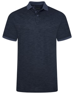 KAM Melange Poloshirt Vintage Indigo